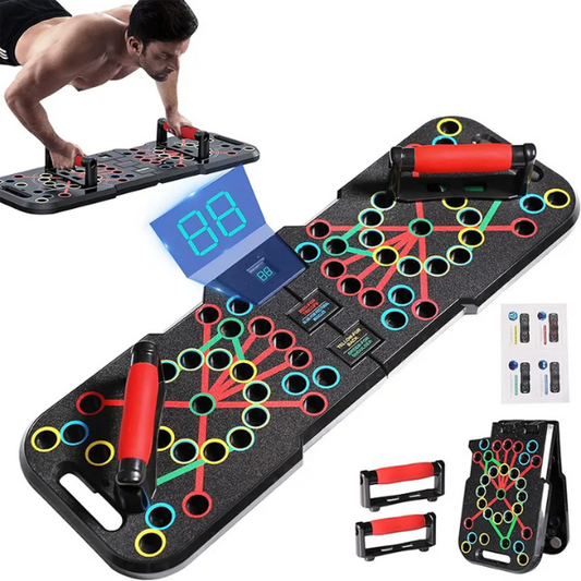Push Up Board System with Counter Strength Training Equipment Workout
