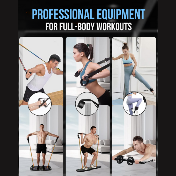 Foldable Push Up Board, 34-In-1 Multifunction Home Workout Equipment for Upper Body Strength Training