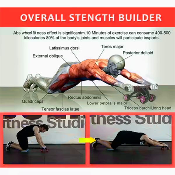 The Official CoreRoll 6-in-1 Multi-functional Lightweight Dynamic Core Trainer